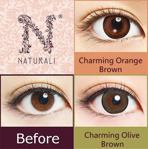 清货减价! Naturali 1-day 30pcs 橘子棕 Charming Orange Brown (14.2mm)