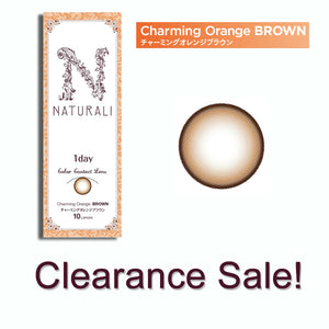 清货减价! Naturali 1-day 30pcs 橘子棕 Charming Orange Brown (14.2mm)